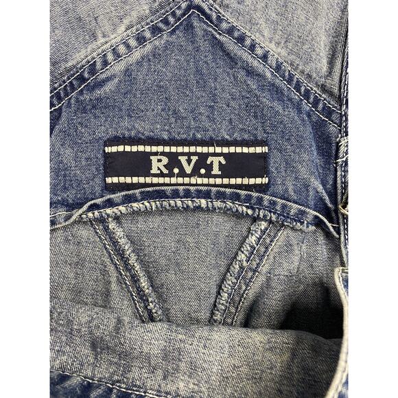 RVT Denim Overalls Size 20 Vintage Blue Wash 100% Cotton Gardening Carpenter - Picture 3 of 8